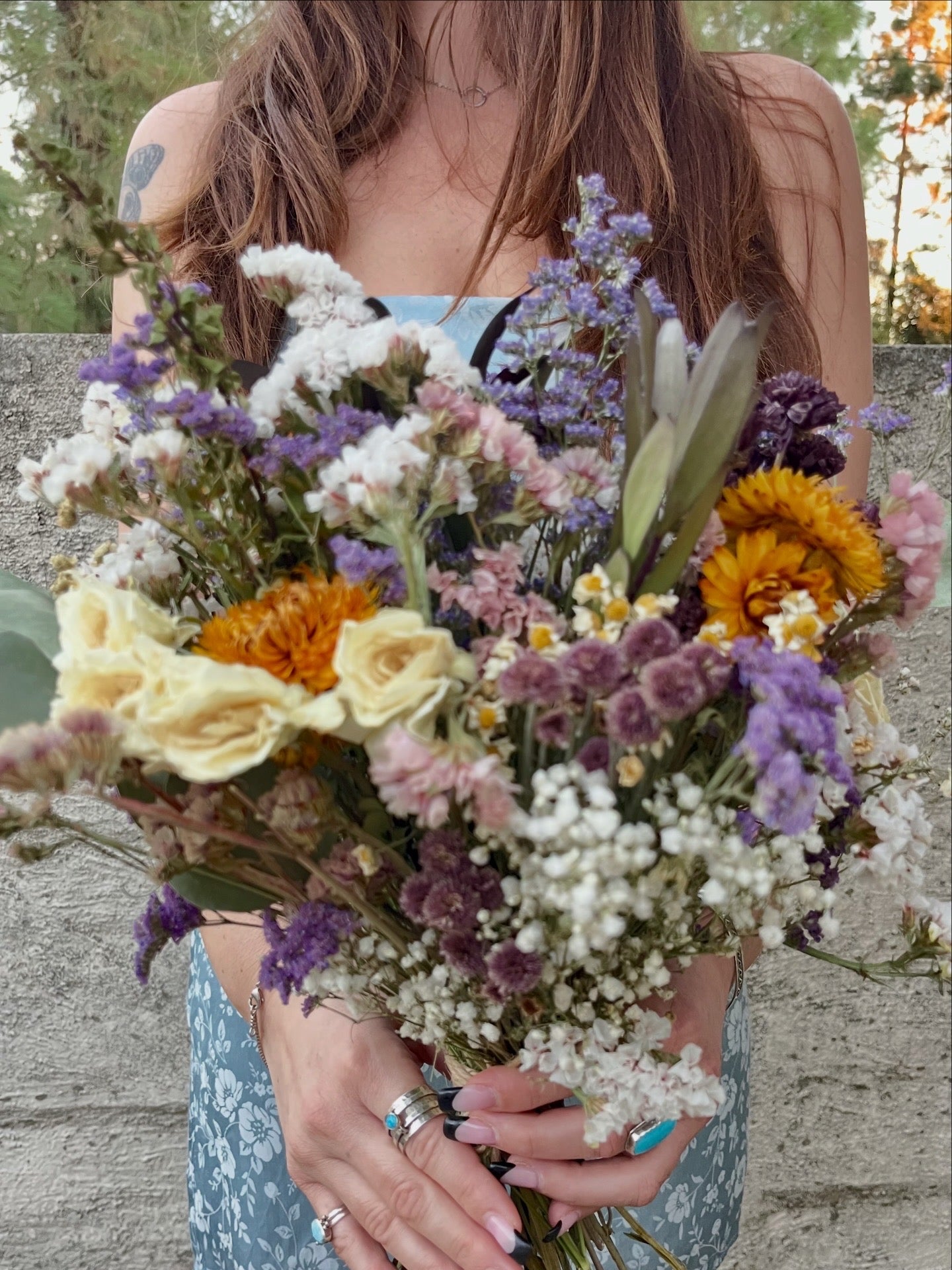 large preserved bouquet