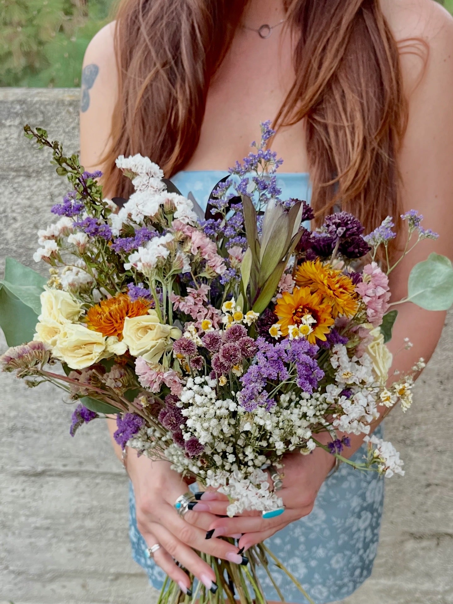 large preserved bouquet
