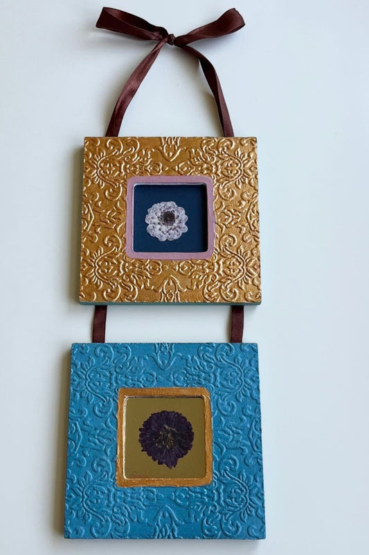 refurbished pressed flower frame