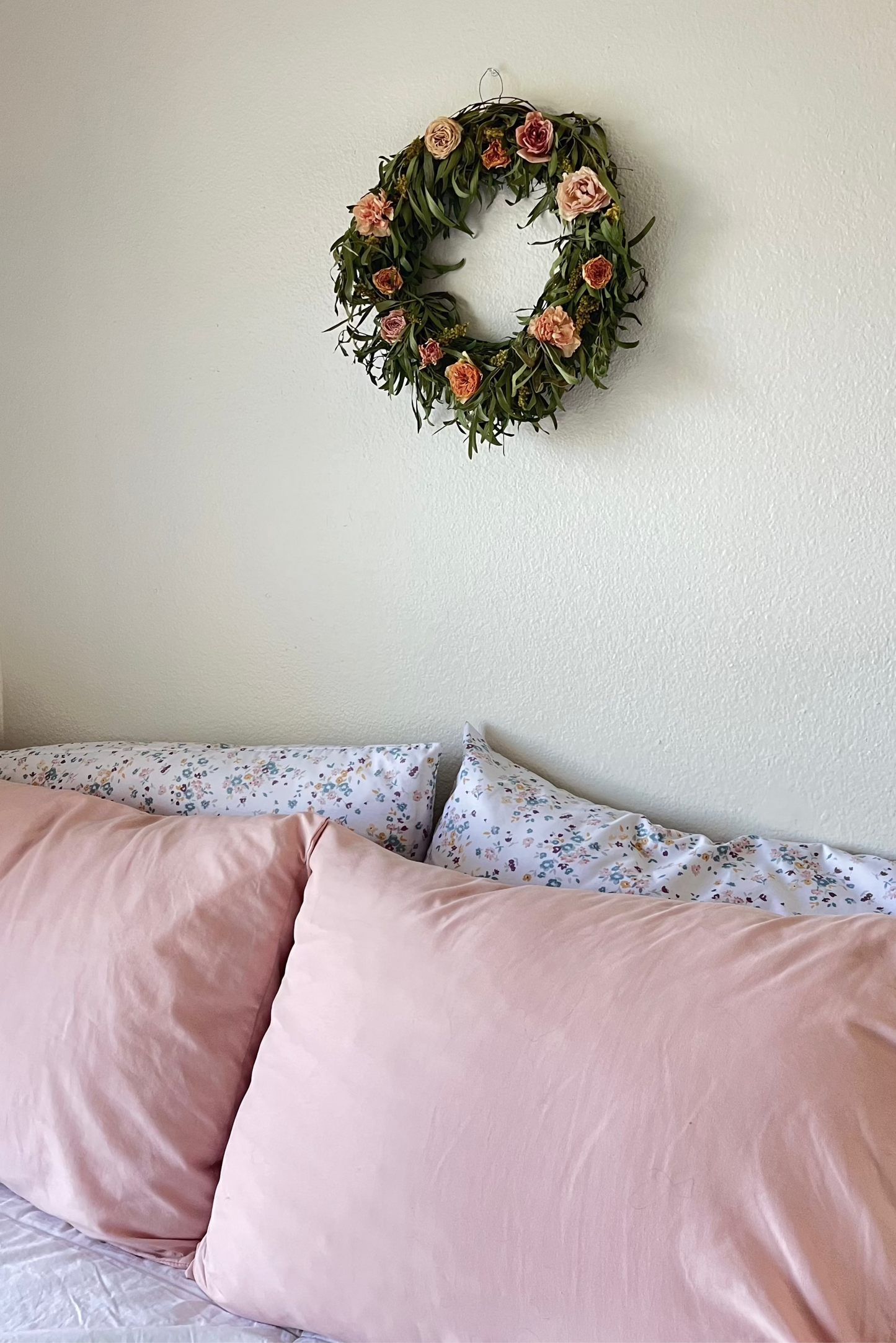 preserved floral acacia wreath