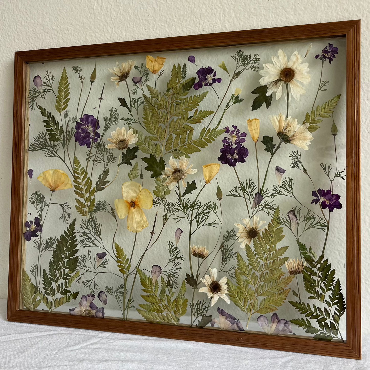wildflower inspired pressed flower frame