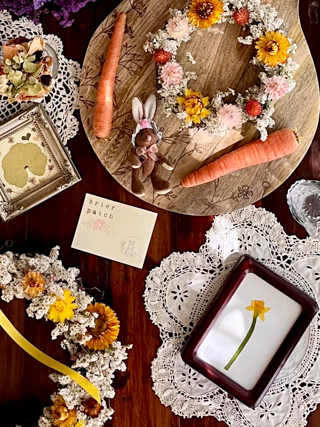 march birth flower set