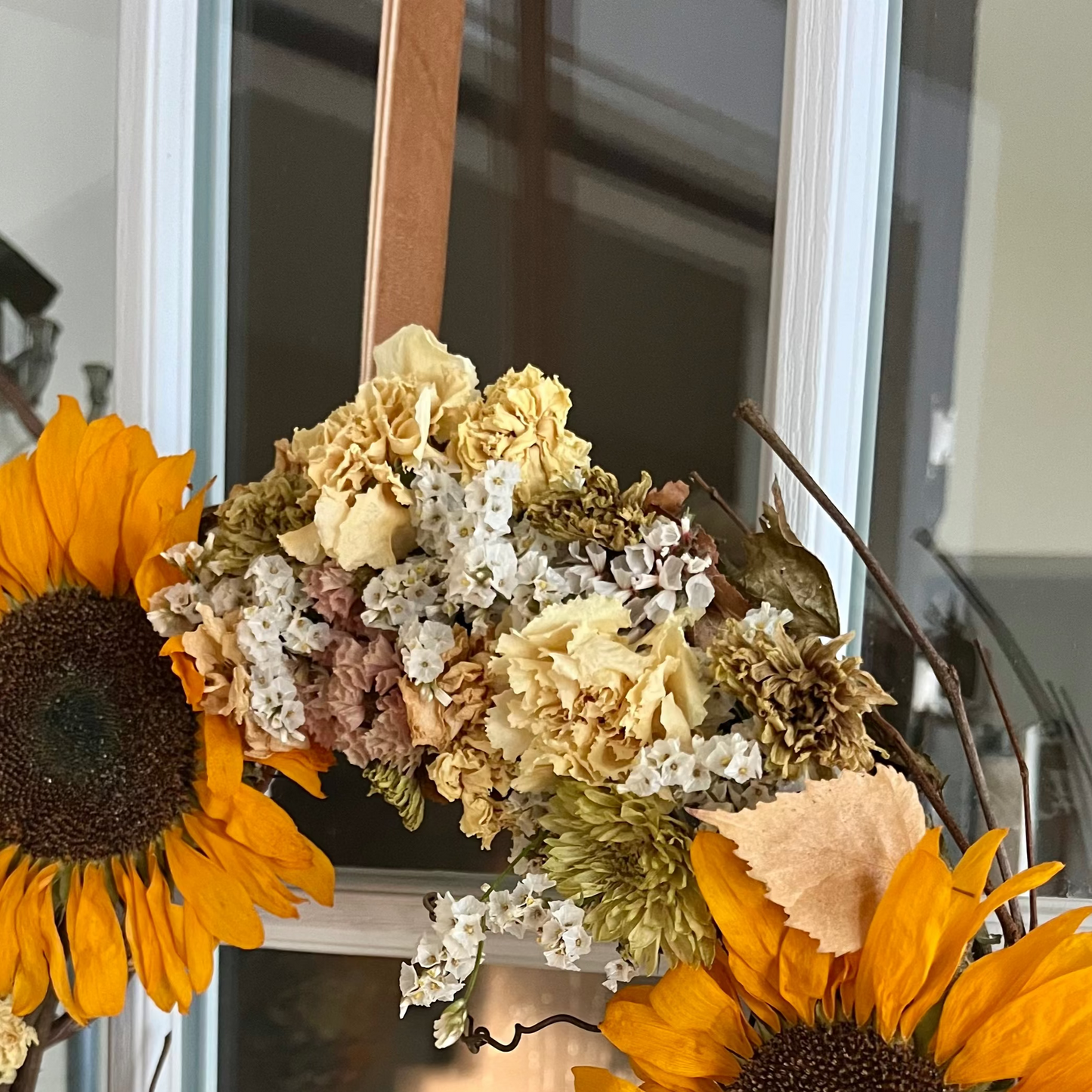 14 inch sunflower wreath