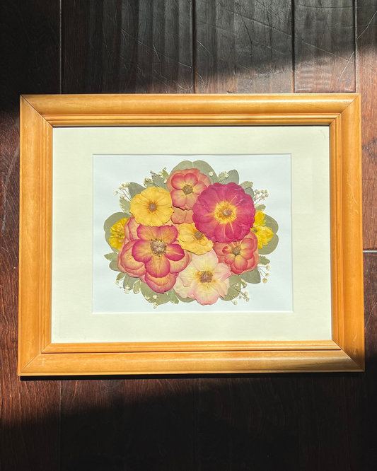 rainbow sherbet floral art