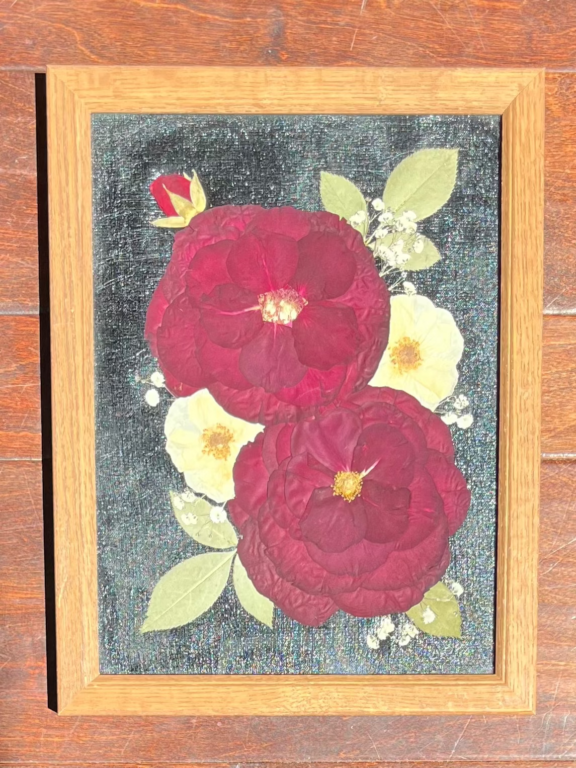 old school rose floral art