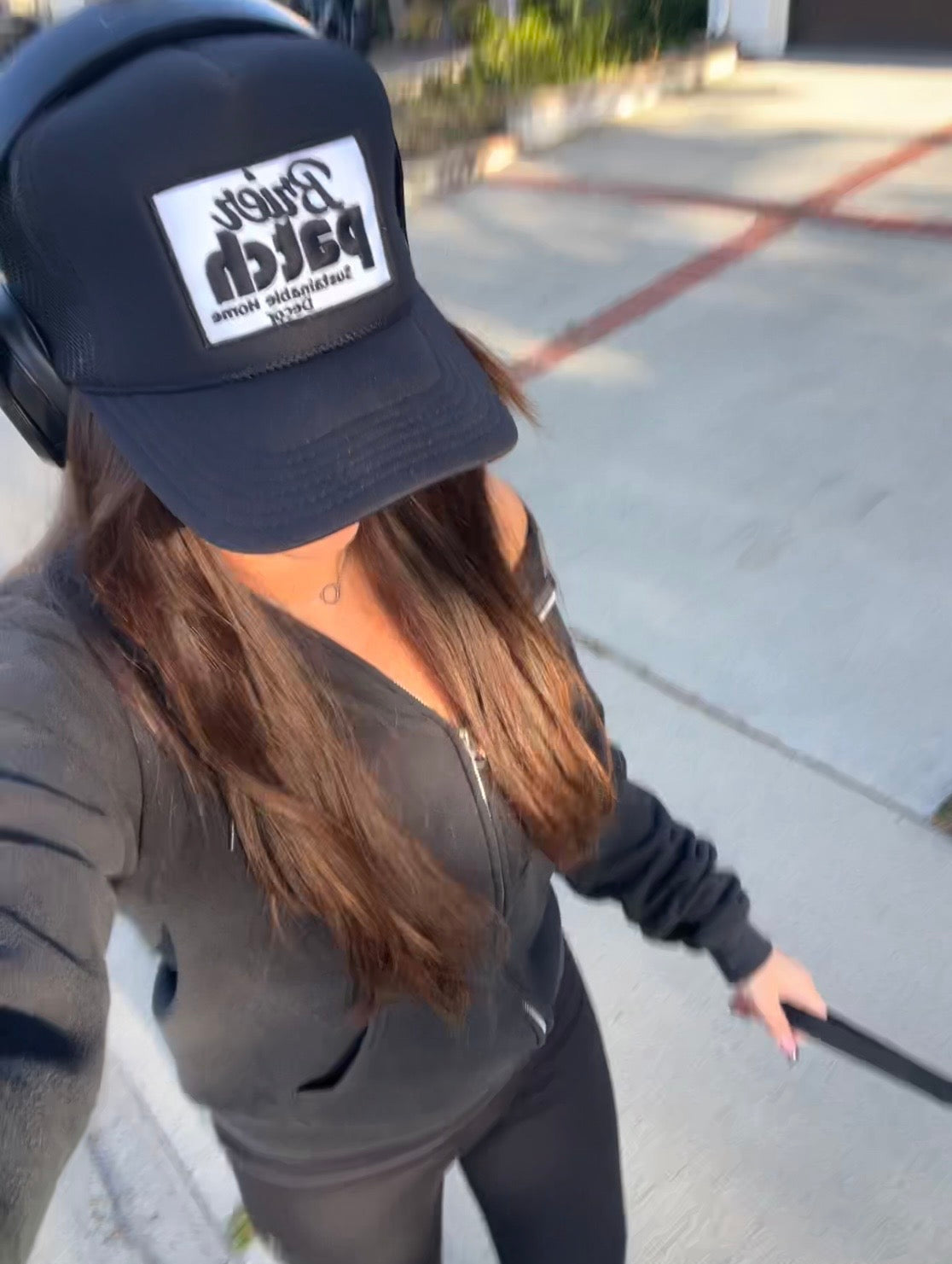 black trucker