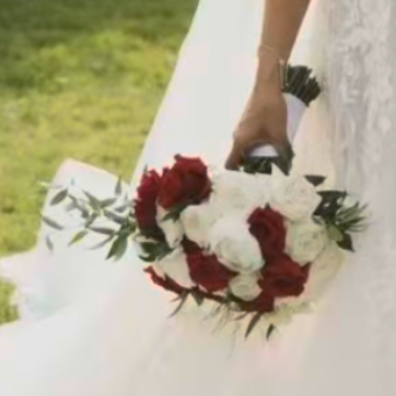 3-D preserved wedding bouquet