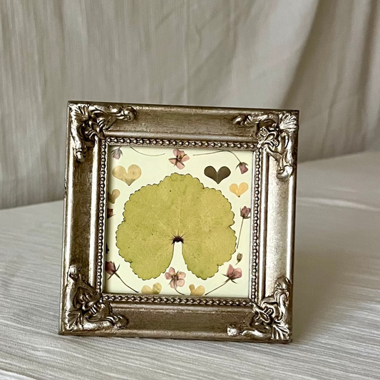 dainty pressed botanical frame