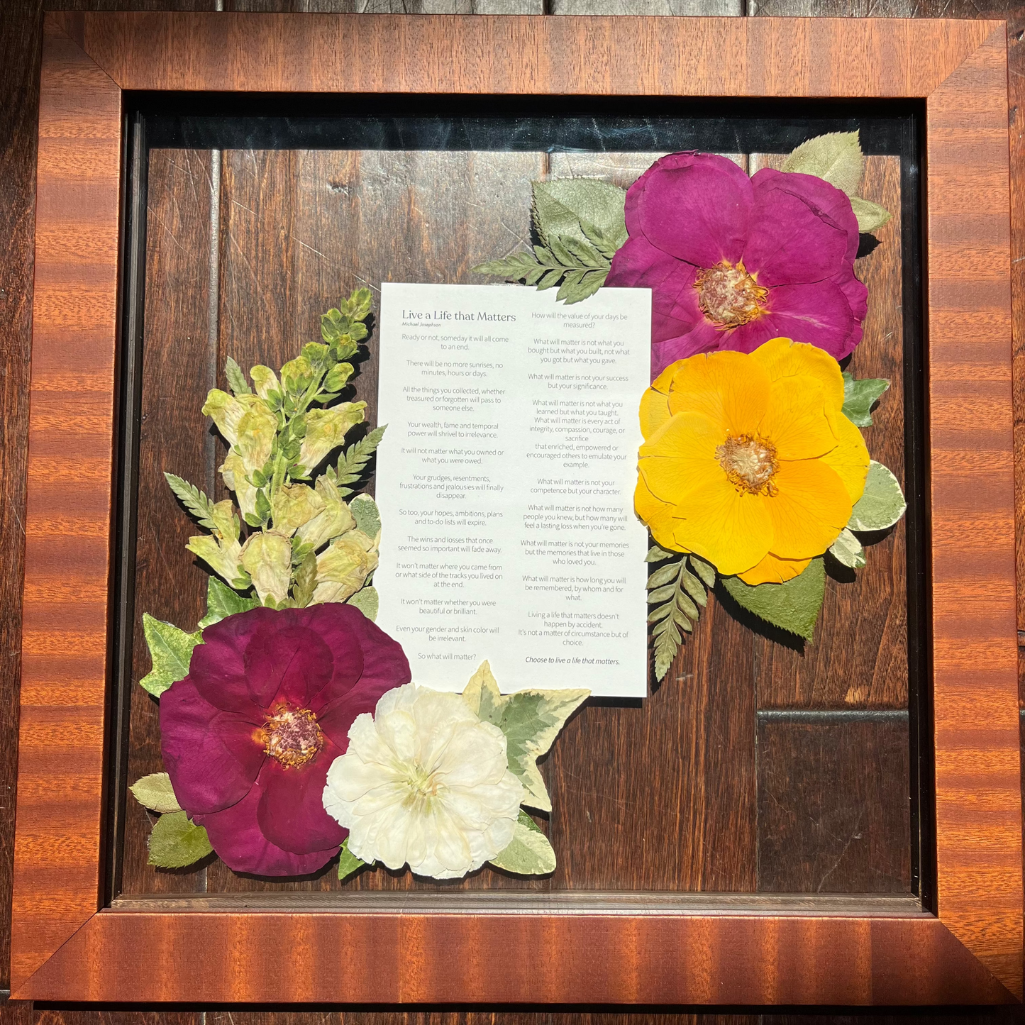 memorial flowers