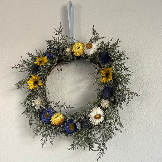 preserved floral wreath