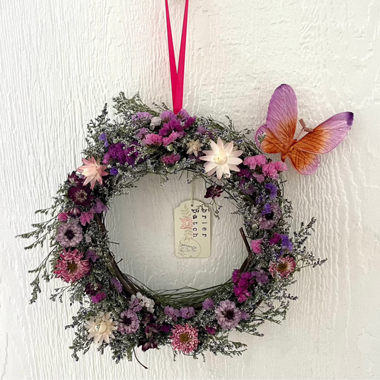 fairy princess preserved floral wreath