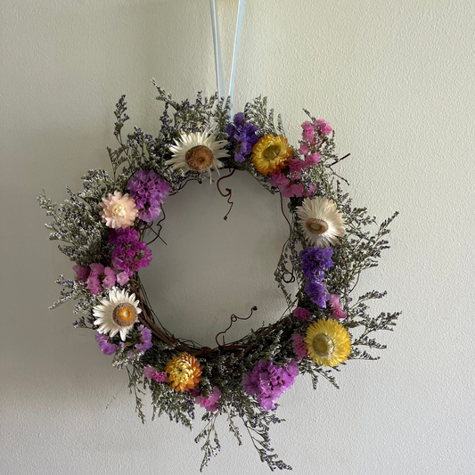 preserved floral wreath